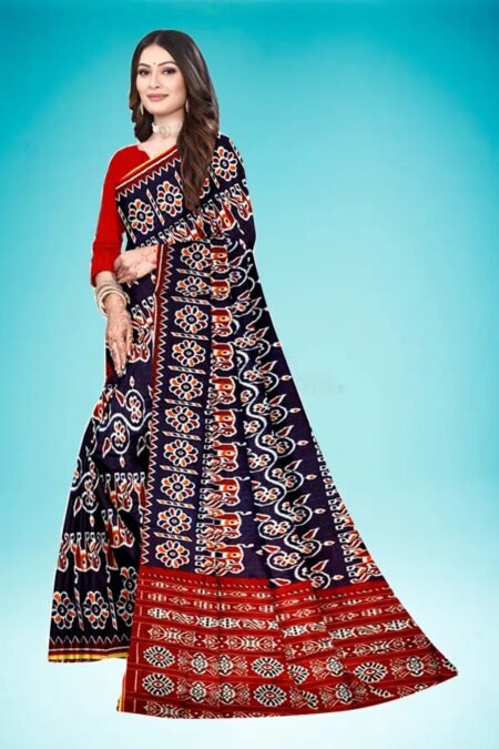 buy swaminisarees digital print bagalpuri blue saree online