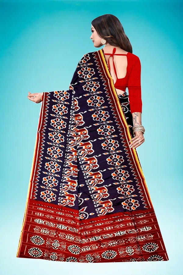 buy swaminisarees digital print bagalpuri blue saree online