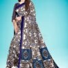 buy swaminisarees digital print bagalpuri blue saree online