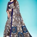 buy swaminisarees digital print bagalpuri blue saree online