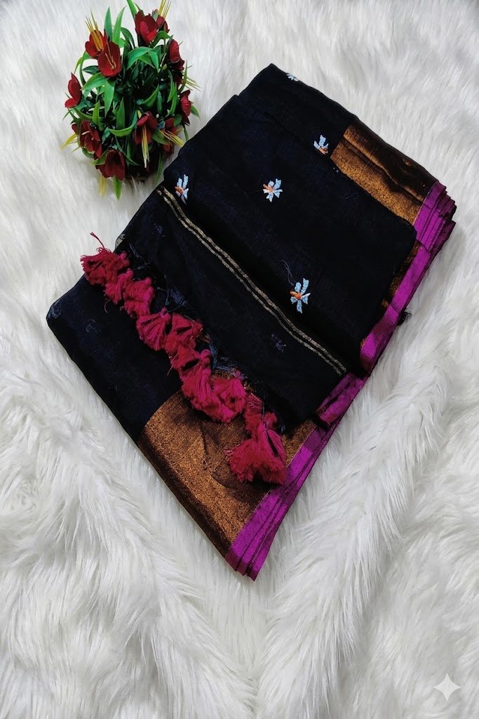 black prajakta saree by swamini sarees